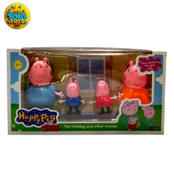 فیگور شخصیت پپاپیک Peppa Pig مجموعه 4 تایی