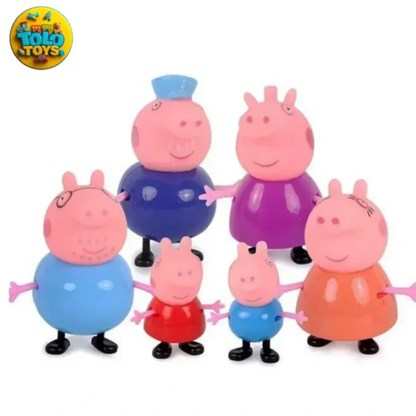 فیگور شخصیت پپاپیک Peppa Pig مجموعه 6 تایی
