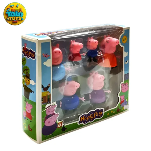فیگور شخصیت پپاپیک Peppa Pig مجموعه 6 تایی