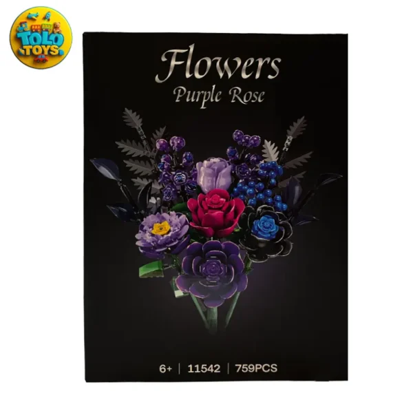 لگو ساختنی دسته گل رز flowers purple rose