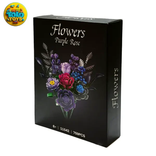 لگو ساختنی دسته گل رز flowers purple rose
